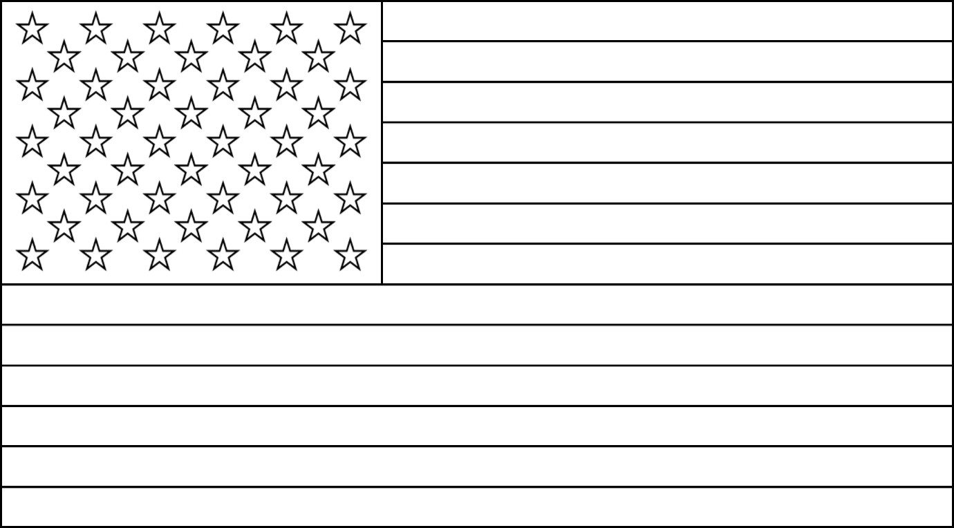 Images of our free american flag outline for coloring