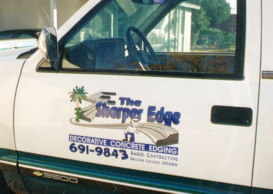 sample of truck door full color graphics