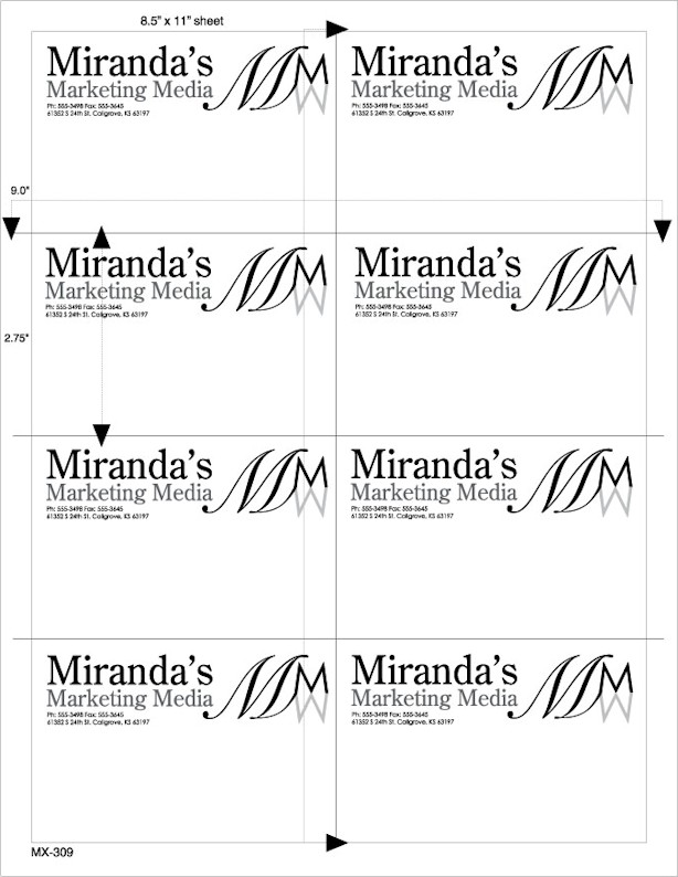 Images of our Laser Label Sheets No. 08101