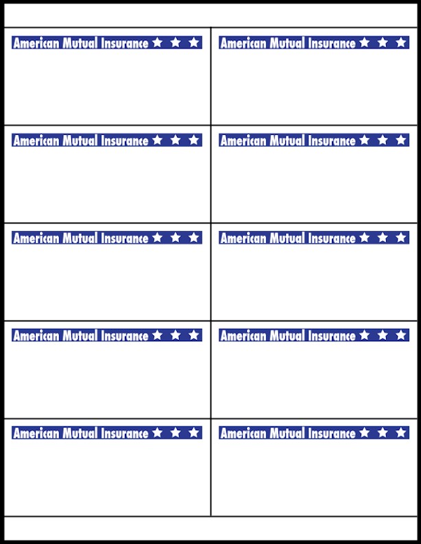 Images of our Custom Printed Label Sheets No. 10101