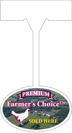 oval shape edge sign talker No. 1122