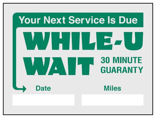 Images of our Service Reminders No. 1204