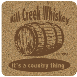 Square shape natural cork drink coaster No. 1353