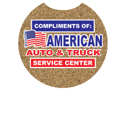 Automotive shape natural cork drink coaster No. 1355