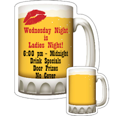 Circle shape security yard sign