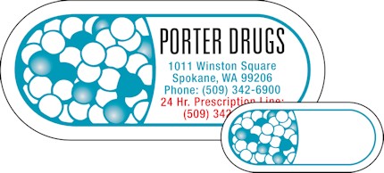 Images of our pill capsule Refrigerator Magnet No. 201