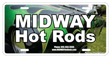 Images of our Custom License Plates No. 3161