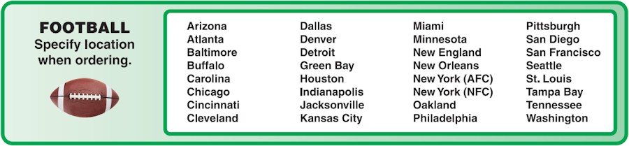 Image of our 2026-2027 NFL Team Schedule