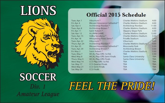 Images of our Team Schedule Magnets No. 3323