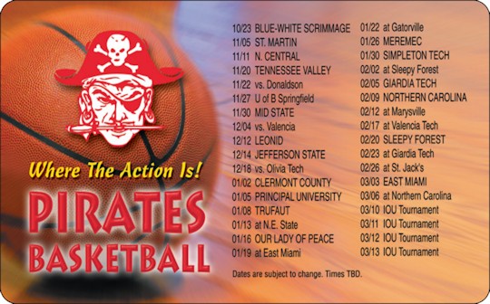 Images of our 2026-2027 Local Team Schedules No. 3324