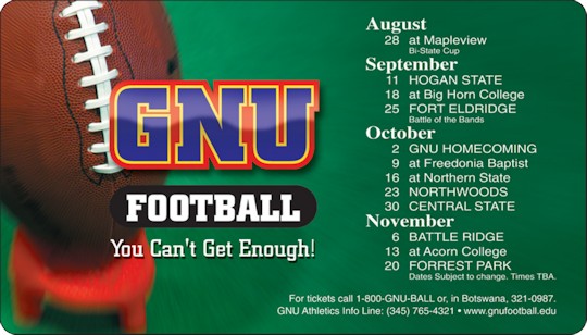 Images of our 2026-2027 Local Team Schedules No. 3332