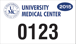 Vinyl and Revlective Parking Permit No. 401