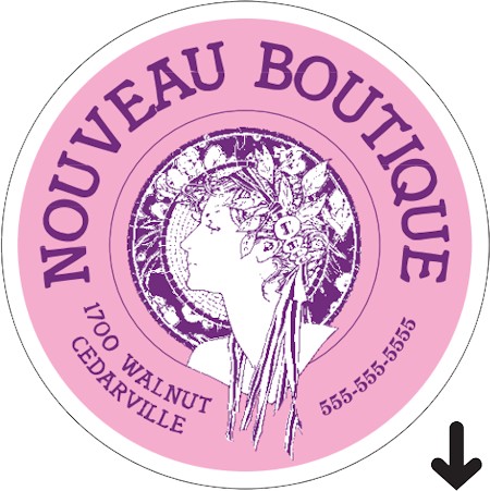 Images of our Custom Printed Labels on a Roll No. 5401