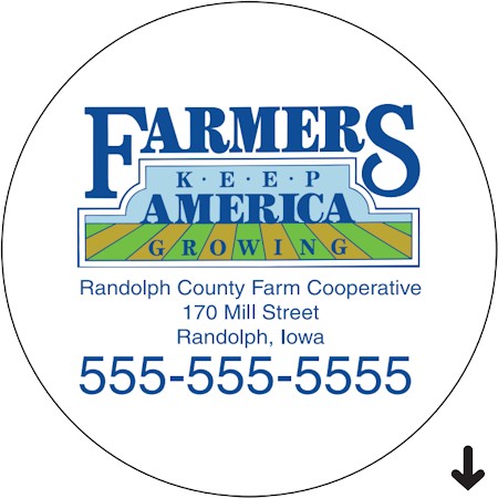 Images of our Custom Printed Labels on a Roll No. 5405