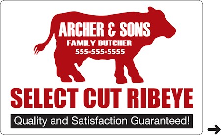 Images of our Custom Printed Labels on a Roll No. 5421