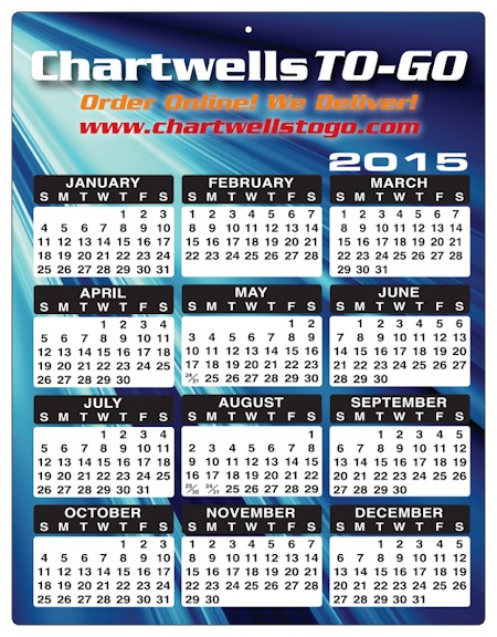 Images of our 2026 Plastic Calendars No. 5551