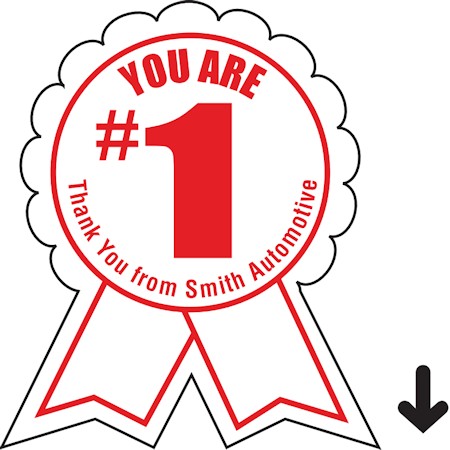 Images of our Custom Printed Anniversary Labels No. 5884