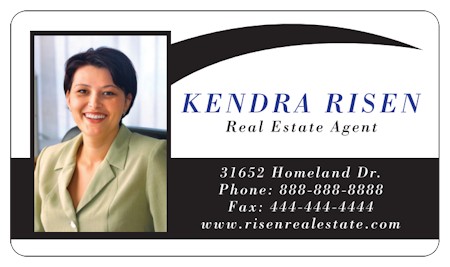 Images of our Plastic Business Cards No. 6211