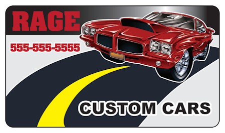 Images of our Custom Printed Business Cards No. 6213