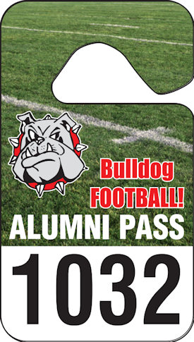 Images of our Custom Plastic Hanging Parking Permits