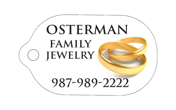 Images of our Custom Printed Key Tags No. 664