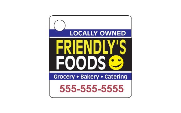 Images of our Custom Printed Key Tags No. 674