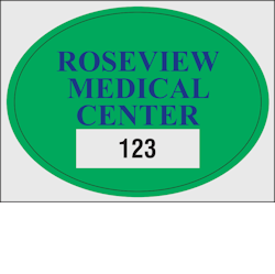 Face Adhesive Parking Permit No. 8101