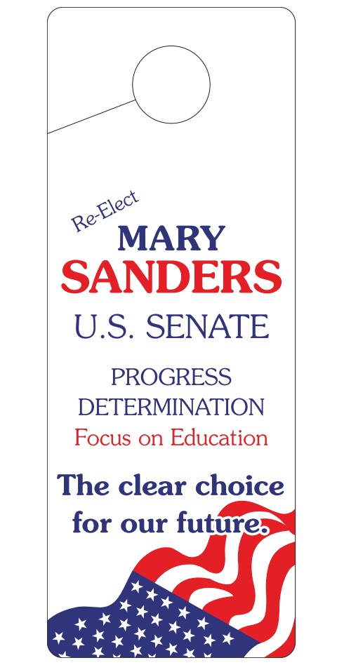 Images of our Custom Door Hangers No. 836