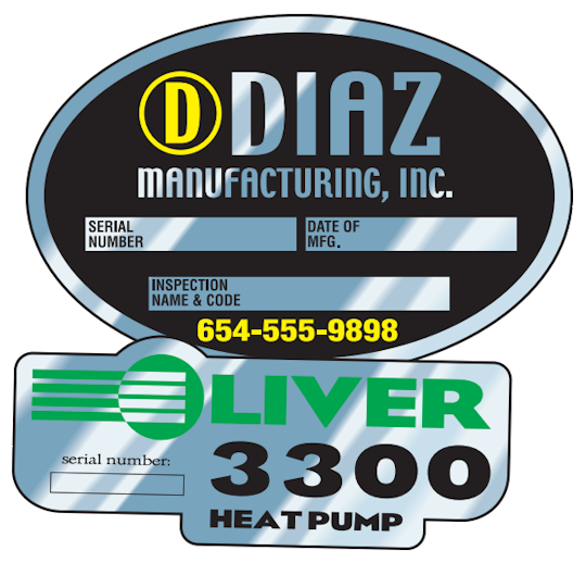 Images of our Write-On Aluminum and Embossable Aluminum Stickers