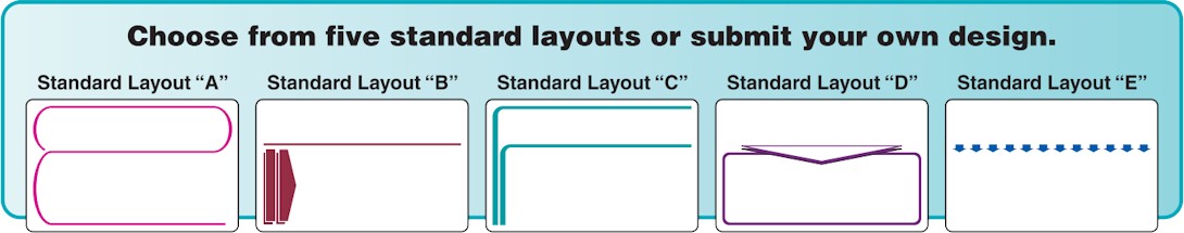 Images of our Custom Printed Mailing Labels No. XX