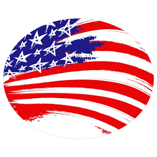 Image of our Number 20907 5" x 4" Oval non-adhesive sticker on White Static Cling Vinyl