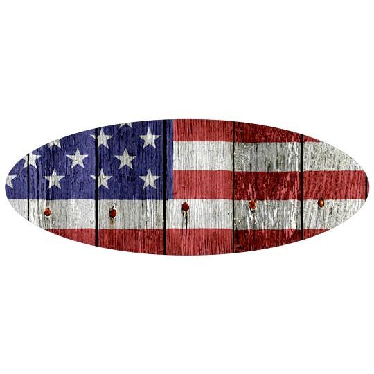 Image of our Number 41707 8" x 3" Oval non-adhesive sticker on White Static Cling Vinyl